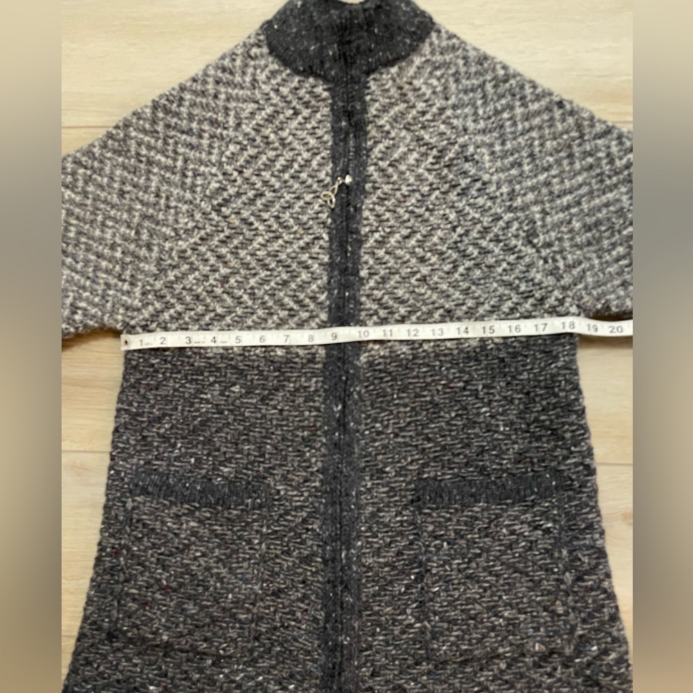 Aran Crafts Women’s Ireland 100% wool zip sweater cardigan size small - Picture 9 of 11